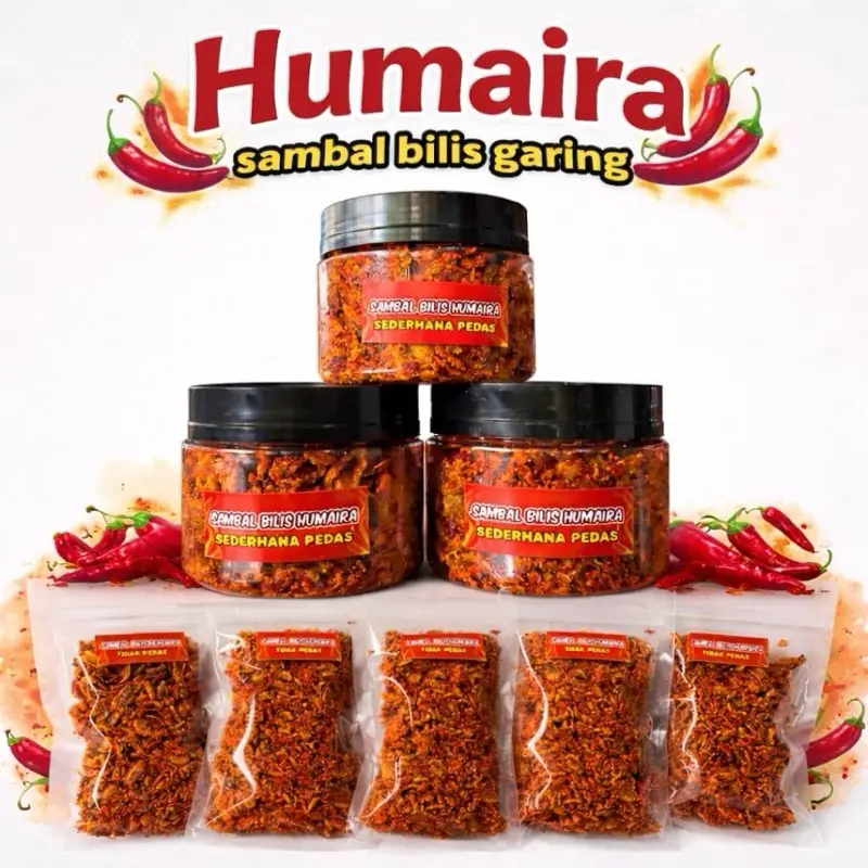 Humaira Sambal Bilis Garing crispy anchovy sambal