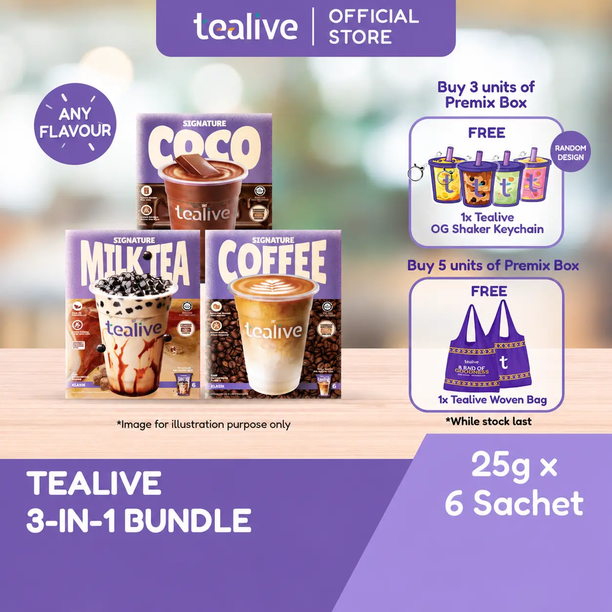 Minuman Segera Tealive 3-in-1